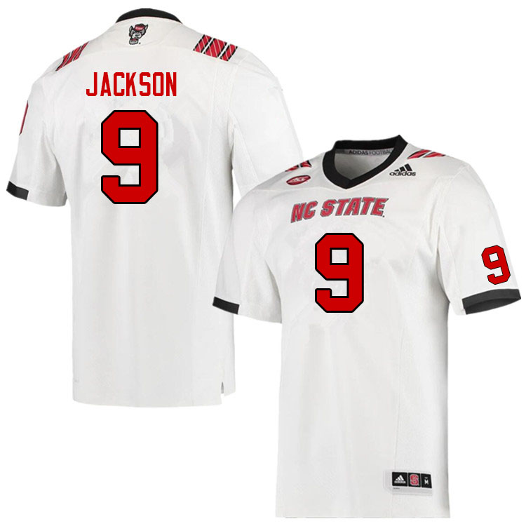 Men #9 Savion Jackson NC State Wolfpack College Football Jerseys Sale-White